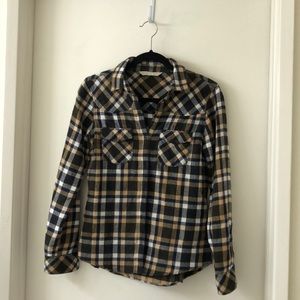 Zara D1975 Cotton Flannel Button Shirt
